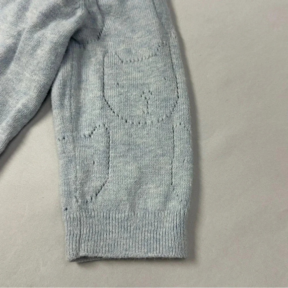GAP - long sleeve button down cardigan sweater - cat design. size 3-6 months - Picture 4 of 4